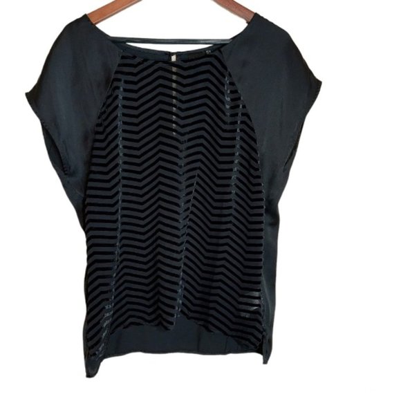 InWear Black Silk Blend Blouse - Size 14 - Picture 1 of 5